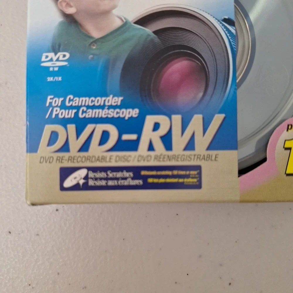 JVC DVD-RW 60 Min 2.8GB/Go‎ Set of 10 - NEW SEALED